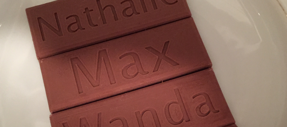 3D Printed chocolate
